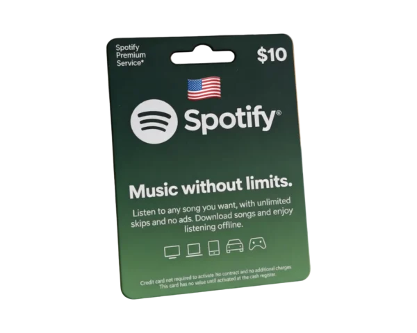Spotify Gift Card $10